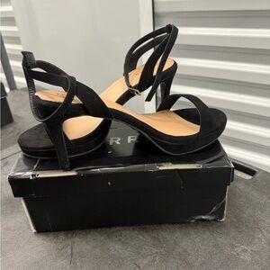 Elegant Black Strappy Heels